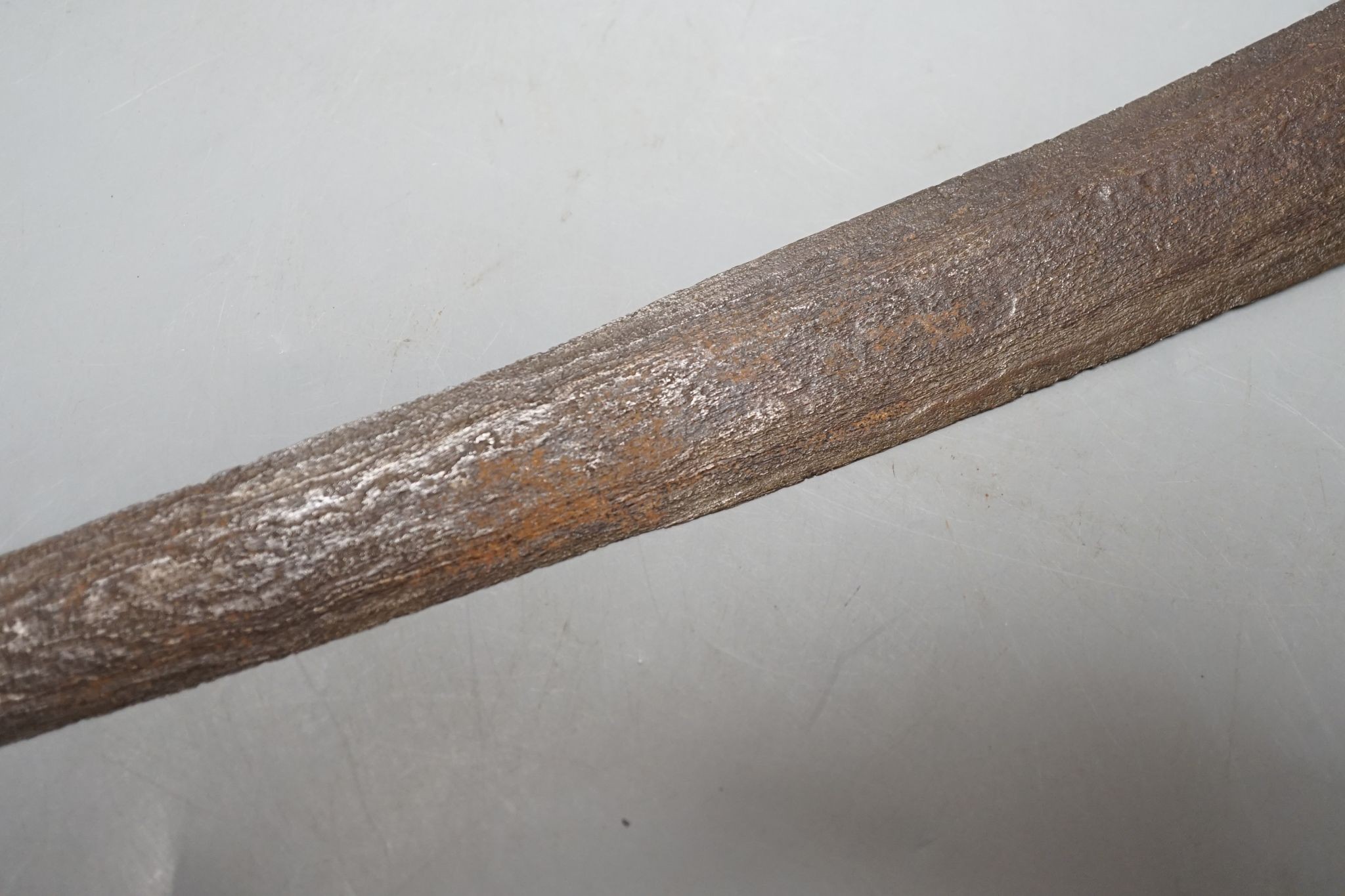A 19th century ivory handled Kris, 40 cms long.